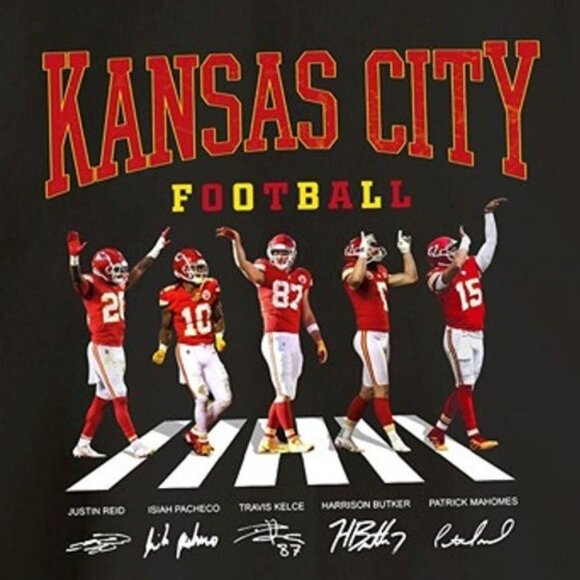 Kansas City Chiefs Fans NFL Sweatshirt Travis Kelce Football Retro Crewneck 79 - Picture 2 of 5